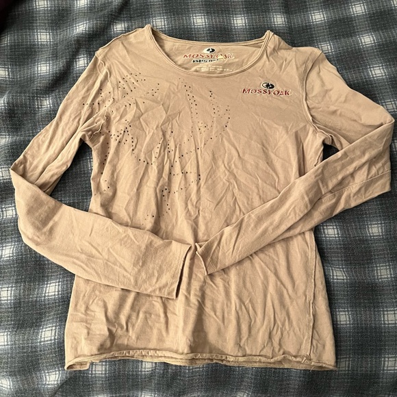 MOSSY OAK Western By Roper Vintage Love Sleeve Tee - Picture 1 of 2